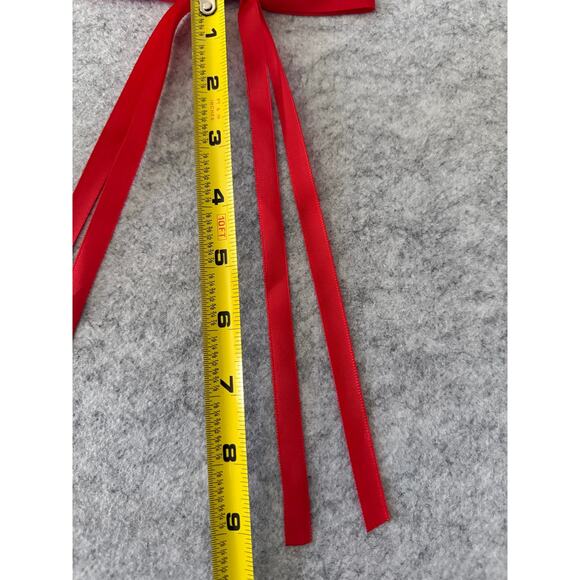 SHASHI REVOLVE NWOT The Girlie Bow Satin Red Preppy Cottagecore Fairycoree - Picture 3 of 4